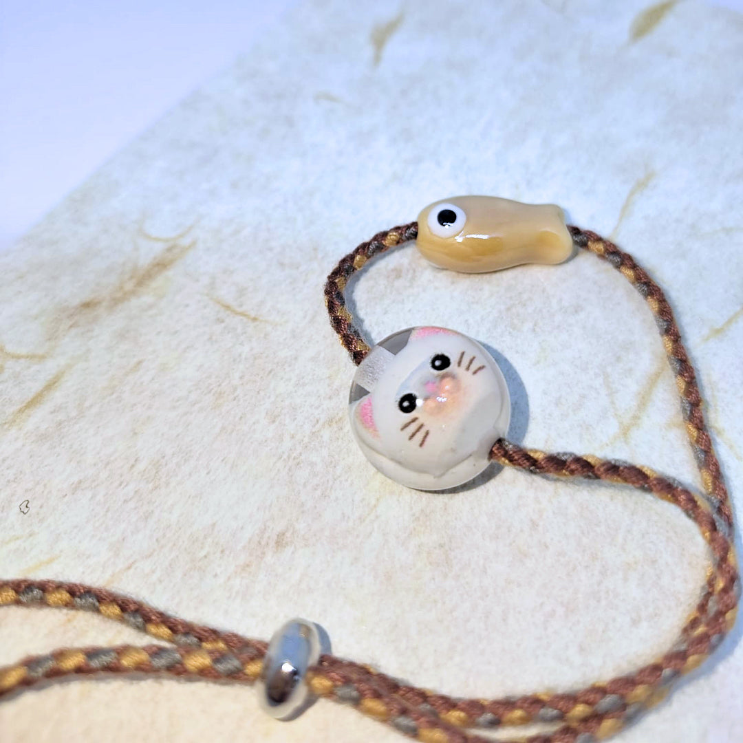 🐱 花貓珠子幸運手繩 🐾