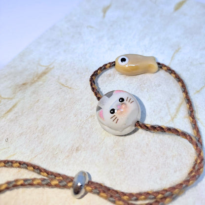 🐱 花貓珠子幸運手繩 🐾