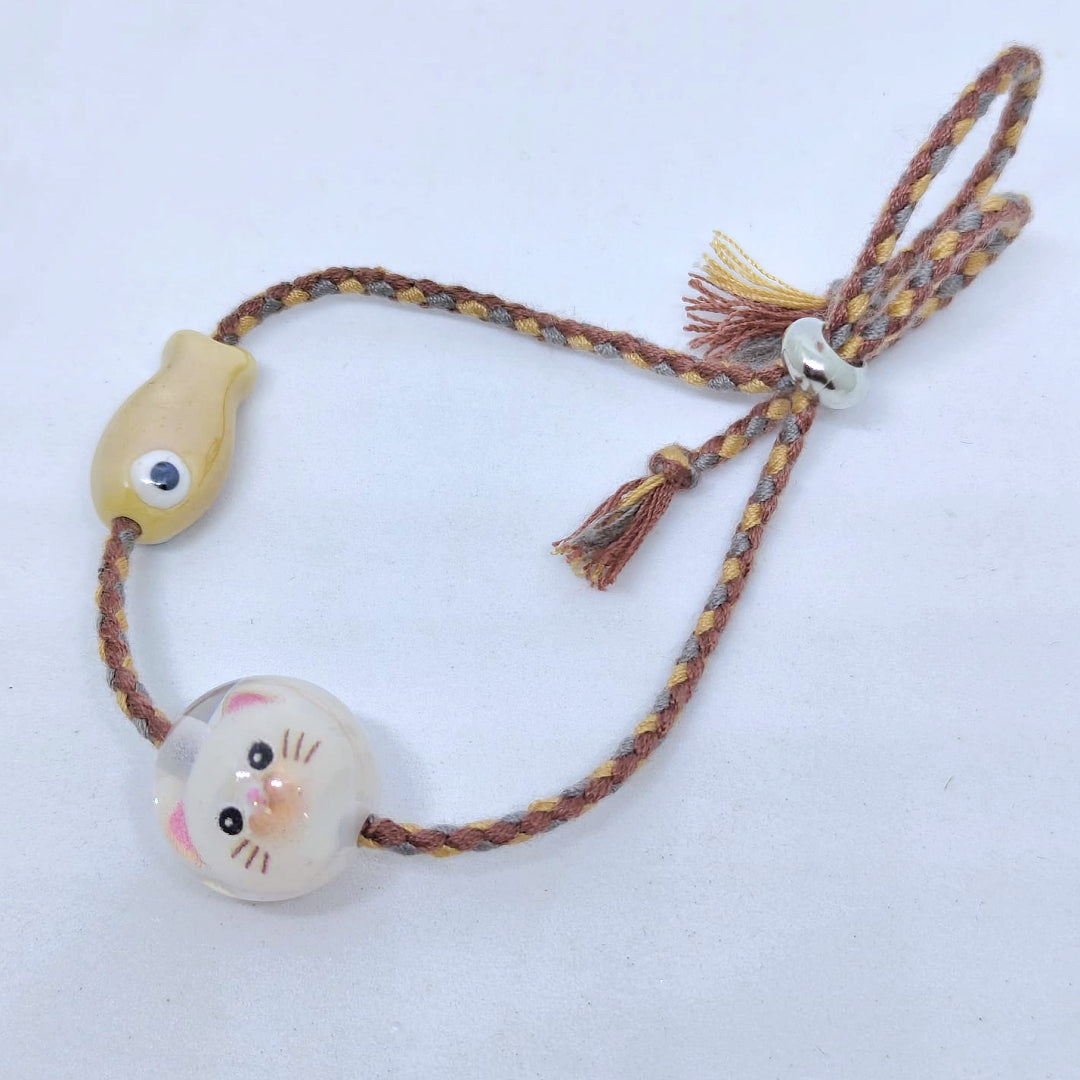 🐱 花貓珠子幸運手繩 🐾