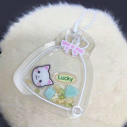 壓克力搖搖樂貓咪及天然水晶福袋掛飾盲袋😸