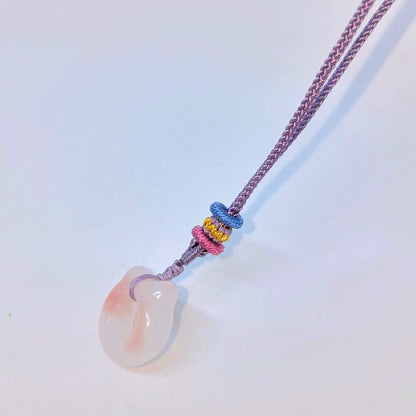 😸天然瑪惱貓咪平安扣頸繩